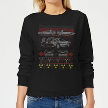 Back To The Future Back In Time for Christmas Women's Christmas Jumper - Black - XS