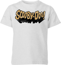 Scooby Doo Retro Colour Logo Kids' T-Shirt - Grey - 3-4 Years - Grey