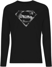 DC Marble Superman Logo Unisex Long Sleeve T-Shirt - Black - XS - Black