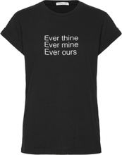 Stanley Statement Tee Tops T-shirts & Tops Short-sleeved Black DESIGNERS, REMIX