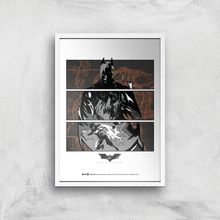 Batman Begins Poster Giclee Art Print - A3 - White Frame