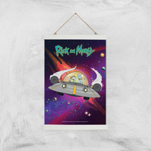 Rick and Morty Rocket Adventure Giclee Art Print - A3 - White Hanger
