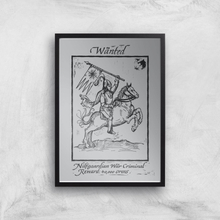 The Witcher Nilfgaardian War Criminal Giclee Art Print - A4 - Black Frame