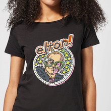 Elton John Star Women's T-Shirt - Black - S - Black