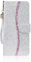 Glittery Pulver Splicing Wallet Stand Læderskal til Samsung Galaxy Note 20 / Note 20 5G