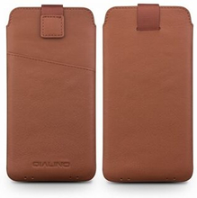 QIALINO Genuine Leather Universal Sleeve Pouch Cover for Huawei P10 Plus, Size: 158 x 80mm
