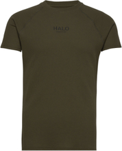 Halo Waffle Tee T-shirts Short-sleeved Grønn HALO*Betinget Tilbud