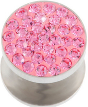 Sparkling Pink Stones - Fake Plugg - Strl 1.2 x 8 mm