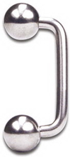 Staples barbell piercing i Titan 90 Grader 1,6 x 12 mm