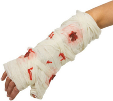 Blodigt Bandage med Glasskärvor