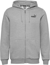 Ess Small Logo Fz Hoodie Fl Sport Sweatshirts & Hoodies Hoodies Grey PUMA