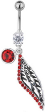 Wing of the Devil Bellypiercing - Red