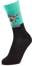 Men's Crash Bandicoot Character Socks - Black - UK 8-11