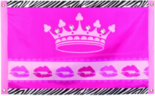 60x90 cm Prinsessflagg - Party Princess