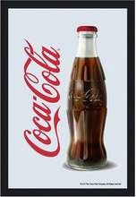 Coca-Cola 22 x 32 cm Inramad Spegel med Motiv