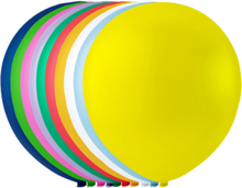 Små Ballonger Blandade Färger 13 cm - 100 stk MEGAPACK