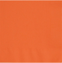50 stk Orange Servietter 33x33 cm