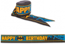 9 meter Happy Birthday Batman Dekorband/Streamer