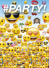 8 stk Inbjudningskort - Emoji