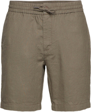 Barcelona Cotton / Linen Shorts Bottoms Shorts Chinos Shorts Green Clean Cut Copenhagen