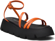 Clover Shoes Summer Shoes Platform Sandals Orange Pavement