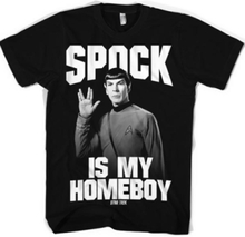 Spock is my Homeboy - Svart Unisex Star Trek T-shirt