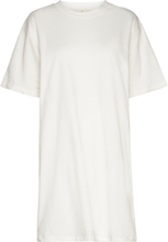 Tulip Tee Dress Gots Dresses T-shirt Dresses Hvit Basic Apparel*Betinget Tilbud