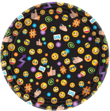 8 stk Papptallrikar 18 cm - Emoji Party