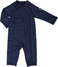 Uv Baby Suit Swimwear UV Clothing UV Suits Marineblå Geggamoja*Betinget Tilbud