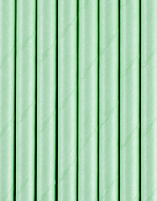 10 stk Mintgröna Papperssugrör