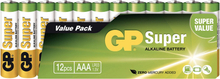 GP Super Alkaline Batterier - 12-pack AAA