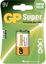 GP Super Alkaline Batterier - 1-pack 9V