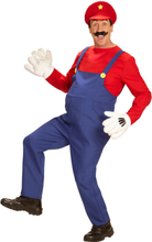 Mario Inspirert Unisex Kostyme - Strl M