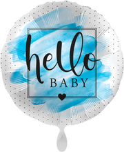 Hello Baby Ballong Welcome Baby Blå