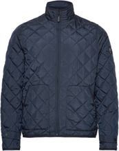 Fjord Quilted Reversible Jacket - G Vattert Jakke Marineblå Knowledge Cotton Apparel*Betinget Tilbud