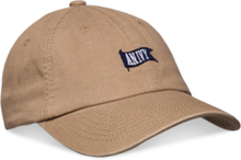 Beige An Ivy Flag Cap Accessories Headwear Caps Brown AN IVY