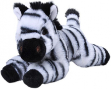 Wild Republic knuffel zebra Ecokins Mini junior 20 cm pluche wit/zwart