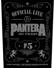 Pantera: Back Patch/101 Proof