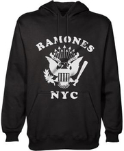 Ramones: Unisex Pullover Hoodie/Retro Eagle New York City (Medium)