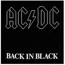 AC/DC: Standard Patch/Back in Black (Loose)