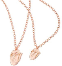 The Rolling Stones: Necklace & Bracelet Set/Rose Gold Tongue