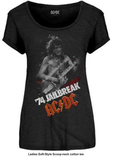 AC/DC: Ladies Scoop Neck T-Shirt/Jailbreak (Large)