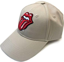 The Rolling Stones: Unisex Baseball Cap/Classic Tongue (Sand)