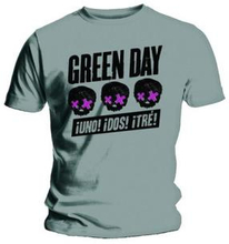 Green Day: Unisex T-Shirt/Three Heads Better Than One (Small)