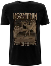 Led Zeppelin: Unisex T-Shirt/Faded Falling (Small)