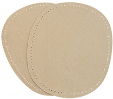 Armbgsskydd Suede Oval Beige 10,5x13,2cm - 2 st.