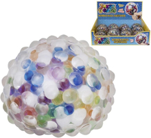 Squeeze Rainbow Bobble Ball Filled With Water Beads Stress Relax Fidget Toy 7cm