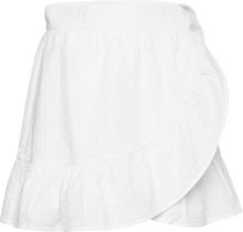 Line Skirt Skirts Wrap Skirts Hvit MAUD*Betinget Tilbud