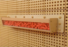 Masterkidz Wooden Shelf, Transparent Wall, 80 cm - Scientific and Creative Board