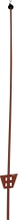 Stängselstolpe Kerbl Fjäderstål Rödbrun 140cm
